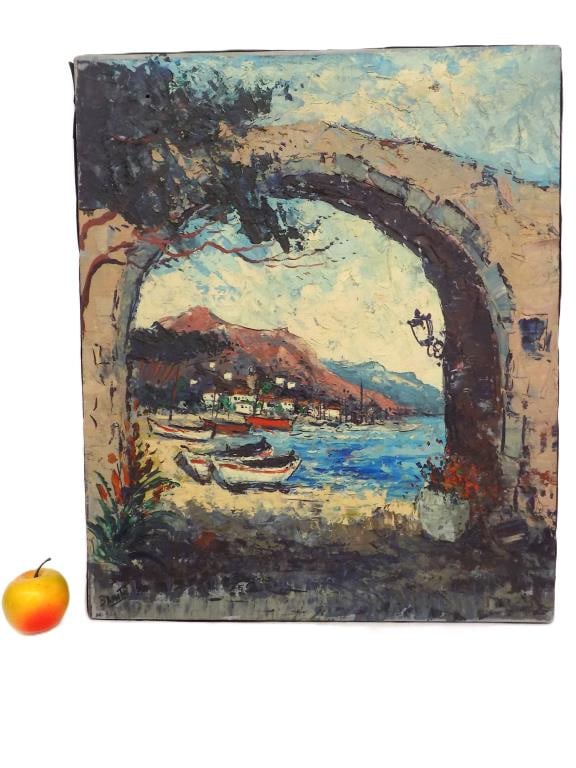BRONTE - MEDITERANEAN BEACH PAINTING (1 of 3)