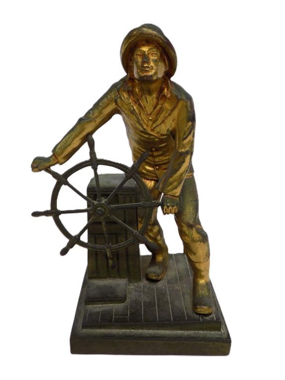 LEONARD CRASKE FISHERMAN BRONZED SCULPTURE (1 of 4)