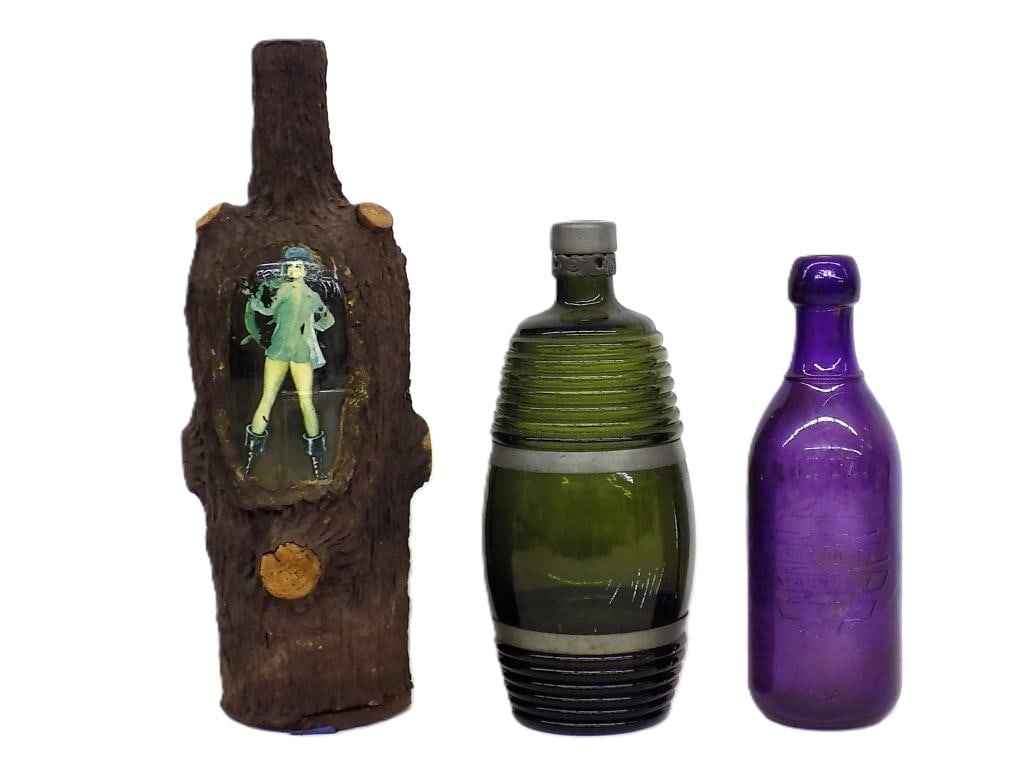 UNUSUAL ANTIQUE LIQUOR ETC. BOTTLES (1 of 2)