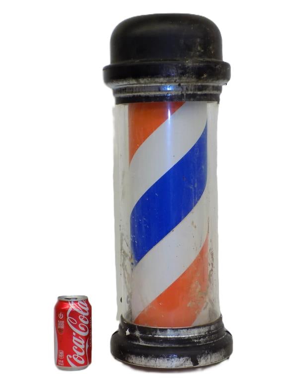 BARBER SHOP ADVERTISING POLE LIGHT 24" (1 of 2)
