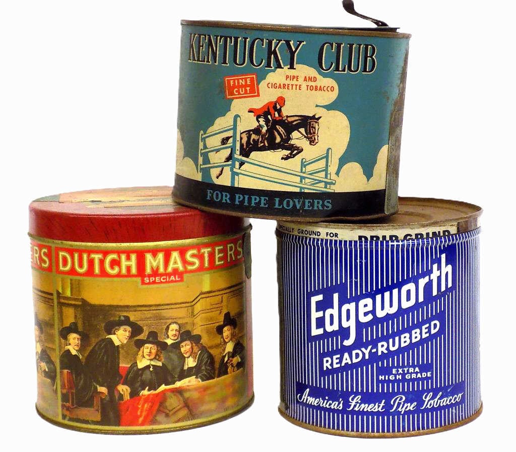 DUTCH MASTERS EDGEWORTH KENTUCKY CLUB TOBACCO TINS (1 of 3)