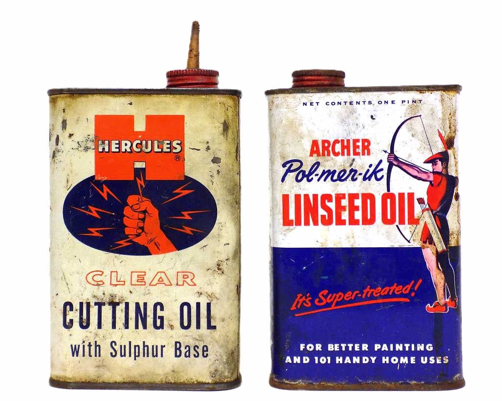 HERCULES AND ARCHER OIL ADVERTISING CANS (1 of 2)