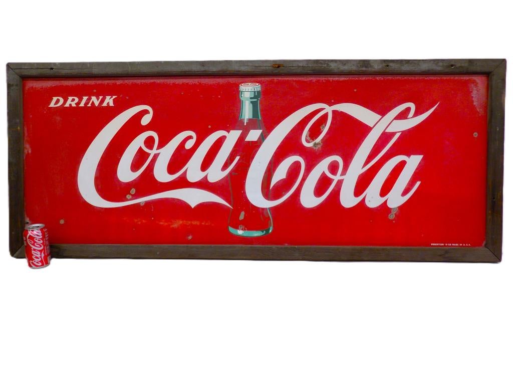 1950'S DRINK COCA COLA STORE ADVERTISING SIGN (1 of 8)