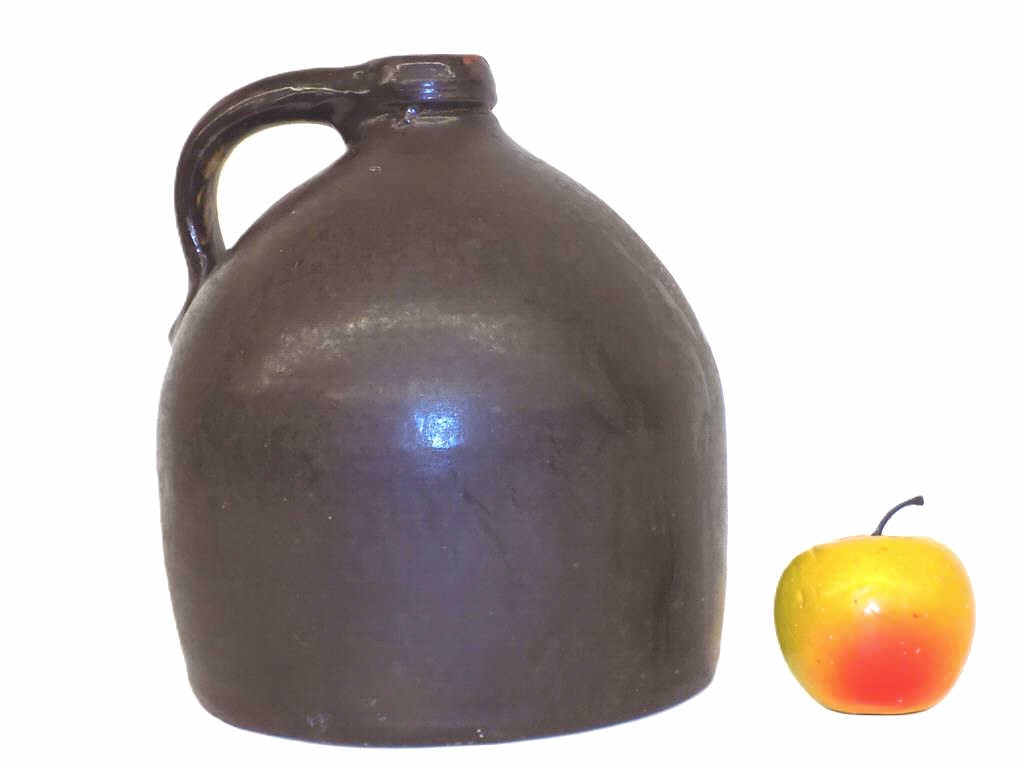 PRIMITIVE 1800'S STONEWARE WHISKY JUG & BOTTLES (1 of 2)