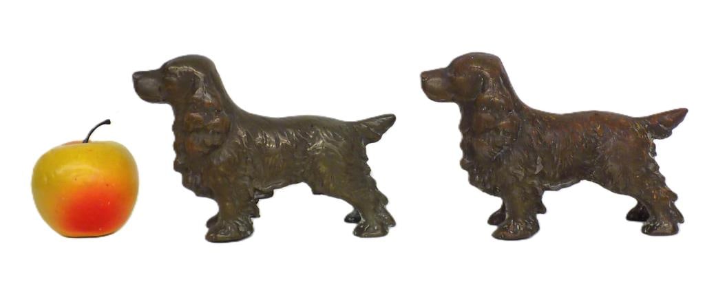 VINTAGE COCKER SPANIEL DOGS BRONZED SCULPTURES (1 of 3)
