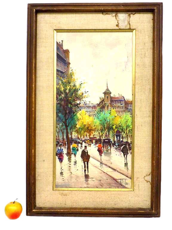 DIVERA DIVERO ? BIG IMPRESSIONIST CITY PAINTING (1 of 4)