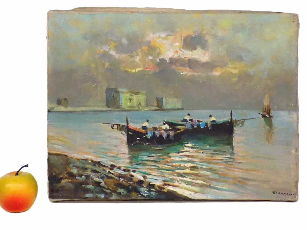 LUMINIST MEDITERRANEAN SEASCAPE PAINTING (1 of 4)