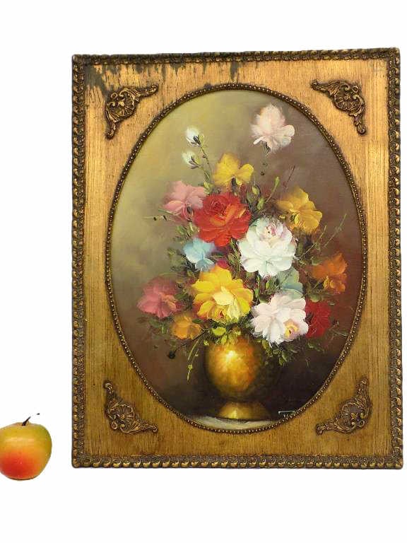 ROBERT COX - FLOWER BOUQUET STILL LIFE PAINTING (1 of 4)