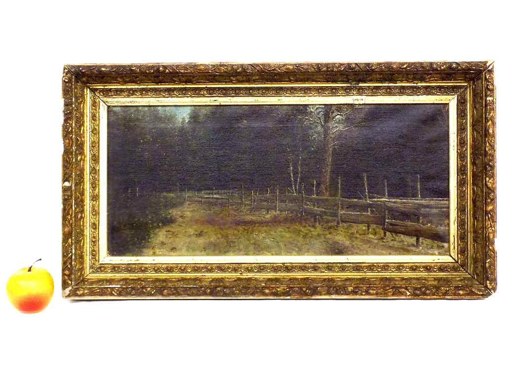 G. DOW - HUDSON VALLEY COUNTRY FENCE PAINTING (1 of 5)