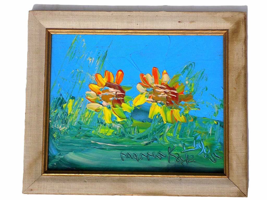 MORRIS KATZ - MODERNIST FLOWERS PAINTING (1 of 3)