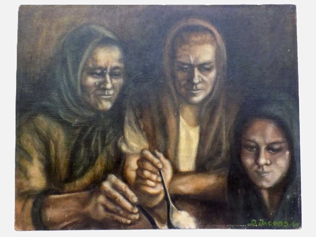 D. JACOBS - MEDITERRANEAN WOMEN PAINTING (1 of 2)