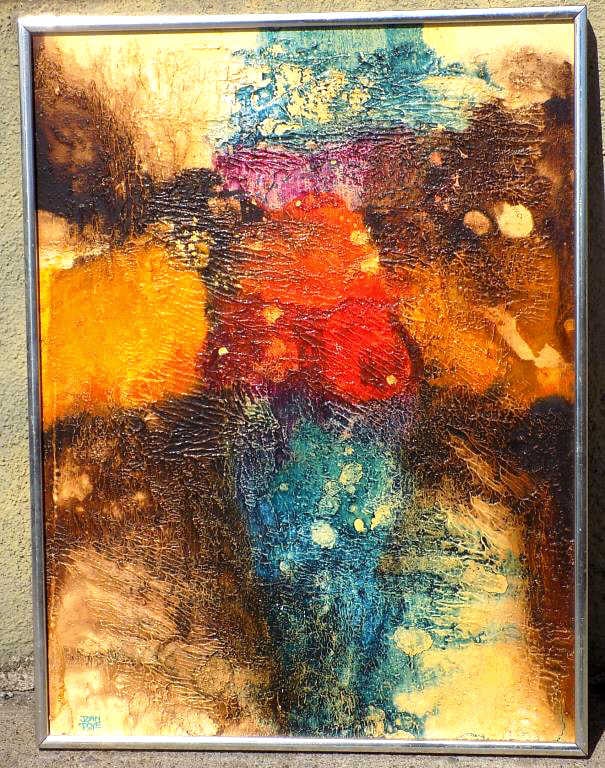 JOAN ROYE - MIDCENTURY ABSTRACT PAINTING (1 of 3)
