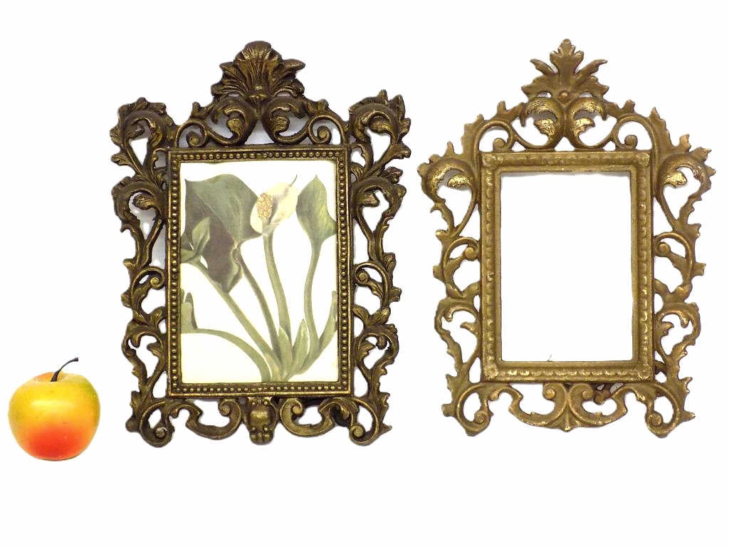 FANCY VICTORIAN BRONZE ACANTHUS PICTURE FRAMES (1 of 5)