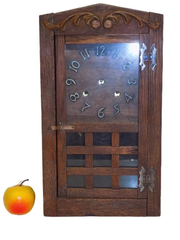 SESSIONS ? ARTS & CRAFTS MISSION OAK SHELF CLOCK (1 of 4)