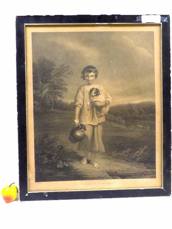 GAINSBOROUGH - 1806 YOUNG COTTAGER ENGRAVING (1 of 4)