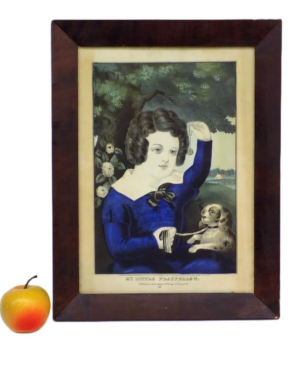 BAILLIE 1849 MY LITTLE PLAY FELLOW LITHOGRAPH (1 of 4)