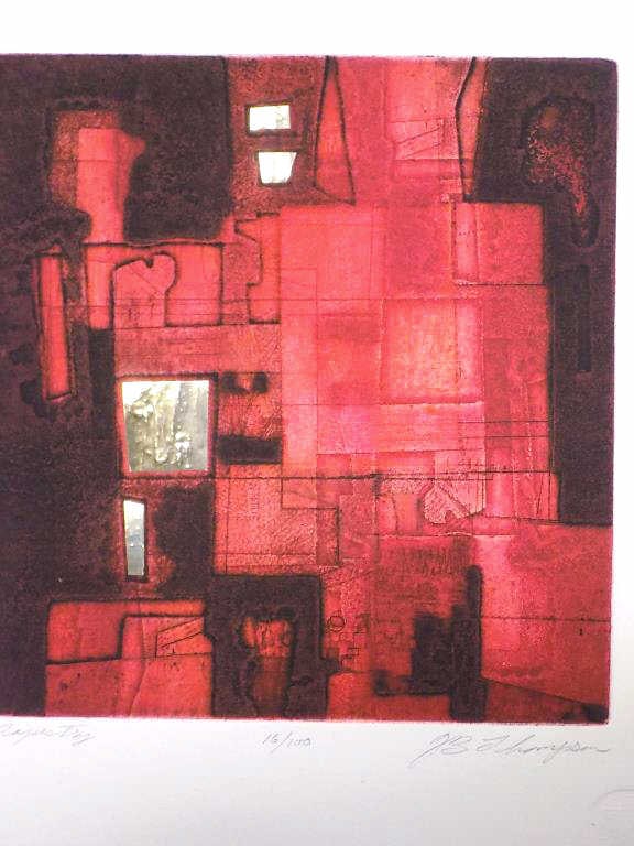 J.B. THOMPSON - MODERNIST SIGNED ETCHING - 2