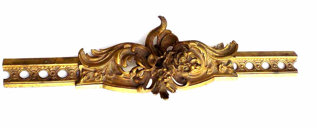 ARCHITECTURAL AESTHETIC FRENCH BRONZE SCULPTURE: 19th Century French Bronze Aesthetic Architectural Bronze Sculpture. Detailed Floral and Acanthus Casting. Height 8.50" x Length 30" From a Prominent New York Estate Collection.