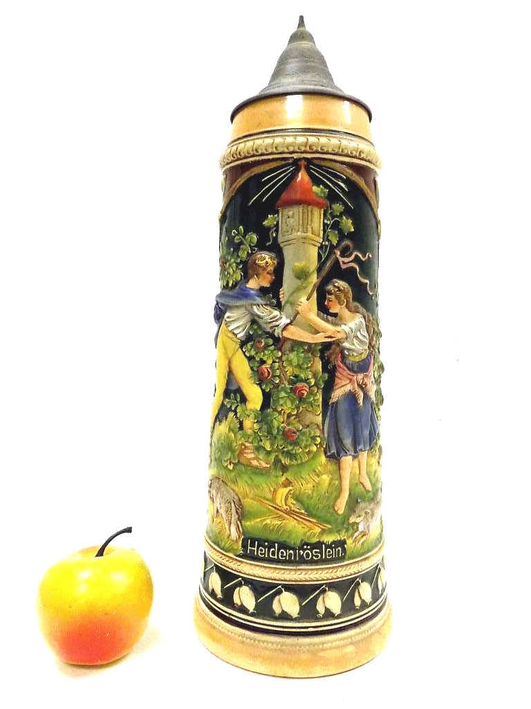 BIG MATTHAIS GIRMSCHEID MEADOW ROSE BEER STEIN (1 of 5)
