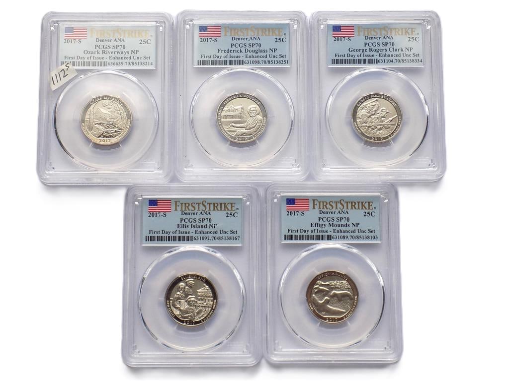 U.S. MINT 2017 DENVER ANA ENHANCED UNC QUARTERS (1 of 6)