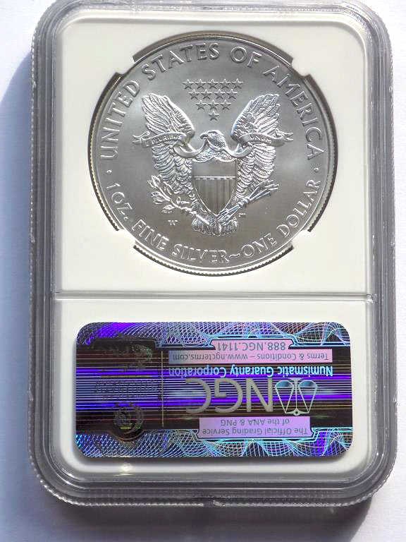 US MINT 2013 W EARLY RELEASE SILVER EAGLE NGC MS70 - 3