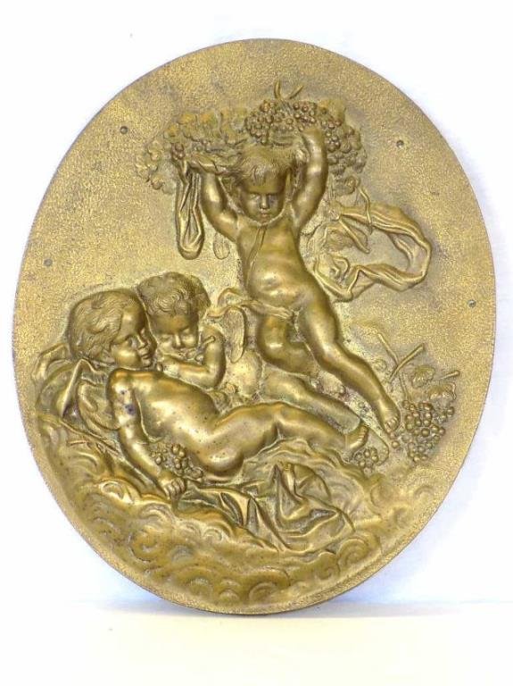 AFTER CLODION BRONZED PUTTIS BAS RELIEF PLAQUE After (1 of 2)