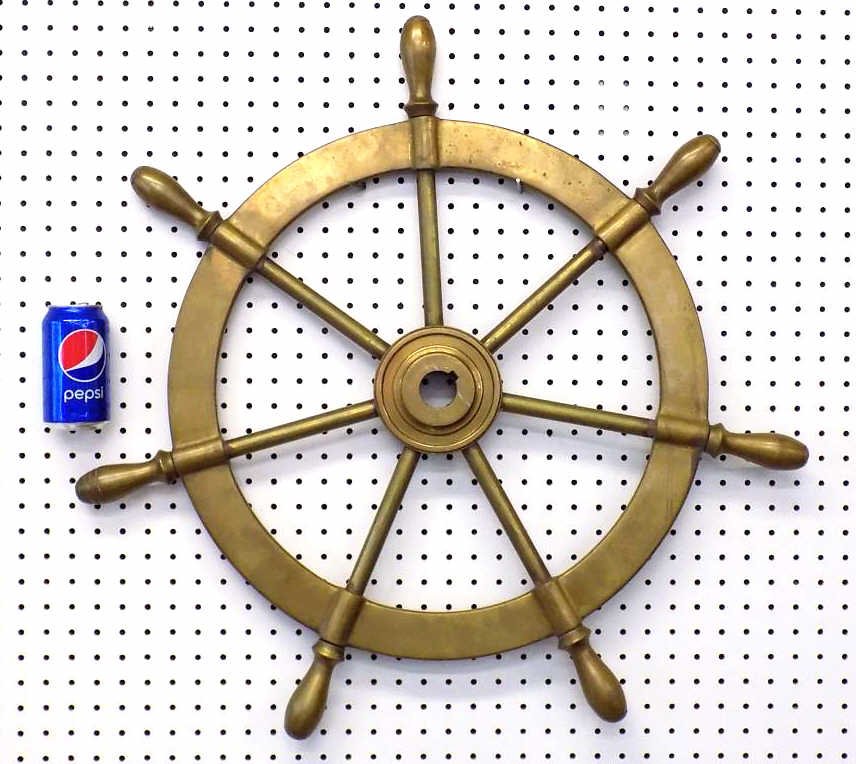 ANTIQUE BRONZE NAUTICAL SHIP STEERING WHEEL Antique (1 of 5)
