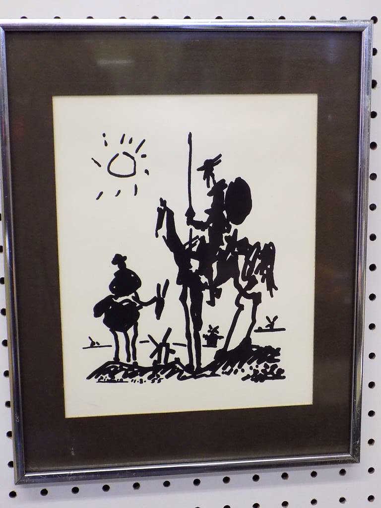 PICASSO - DON QUIXOTE LITHOGRAPH Picasso - Spanish (1 of 3)