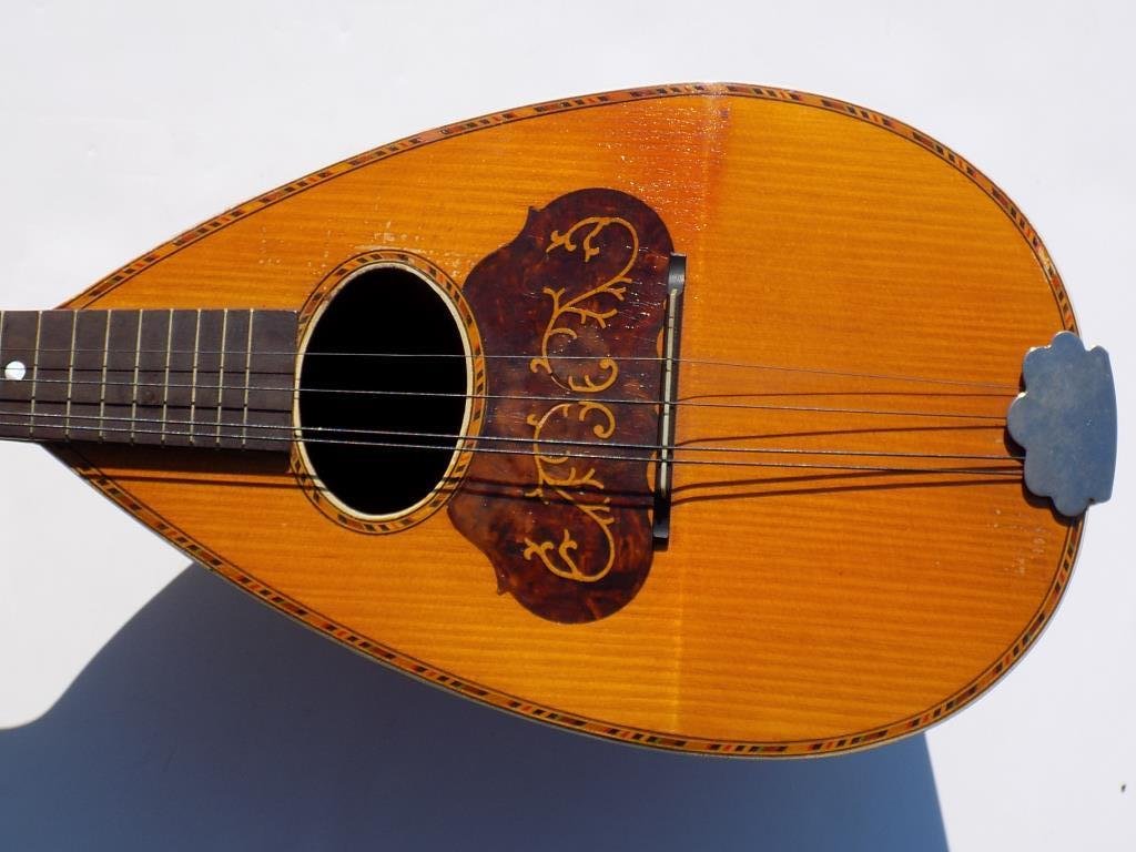 ANTIQUE ROSEWOOD & MARQUETRY INLAID MANDOLIN Fine 8 (1 of 5)