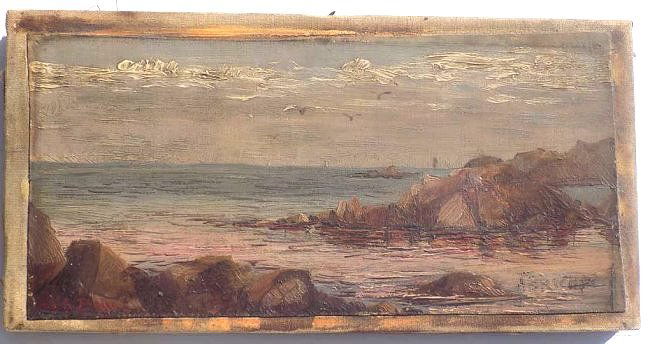 PHELPS - IMPRESSIONIST COASTAL PAINTING K. Phelps - (1 of 4)