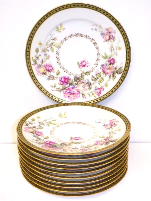 12 S&G GUMP HAVILAND LIMOGES DESSERT PLATES (1 of 5)