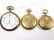 GOLD FILLED POCKET WATCH LOT Grouping of 3 antique Gold