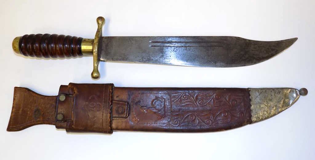 COLLINS & CO # 17 WAR ERA BOWIE KNIFE Collins & Co No. (1 of 6)
