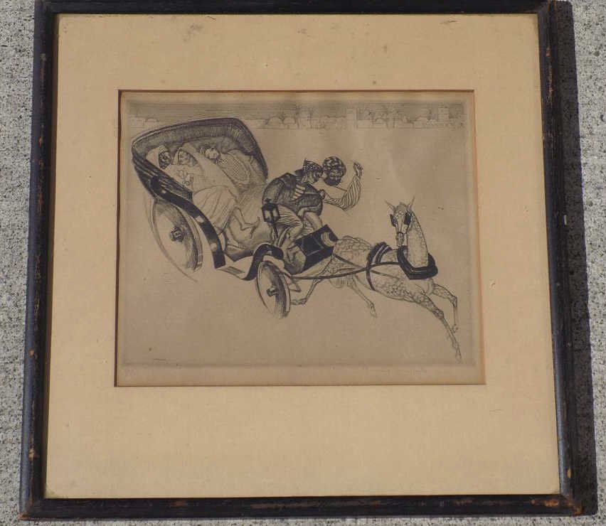 HANDFORTH - SIGNED ORIENTALIST ENGRAVING Thomas (1 of 5)