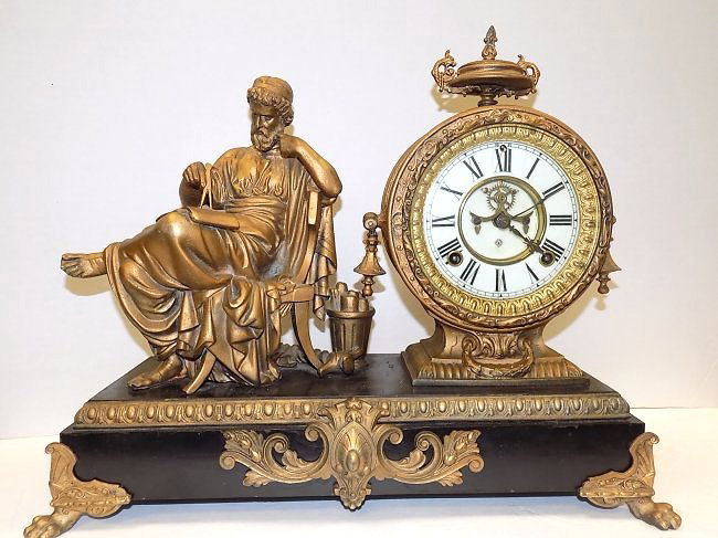 ANSONIA RENAISSANCE FIGURAL MANTLE CLOCK (1 of 10)