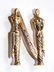 ERTE COLLECTION 14K GOLD LETTER N PIN Erte Collection -