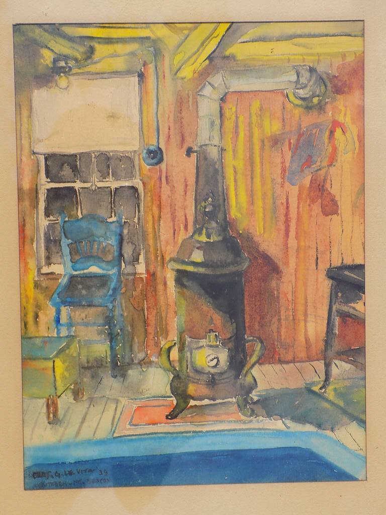 CHARLES LE VITA - COUNTRY ROOM WATERCOLOR Charles Le (1 of 2)