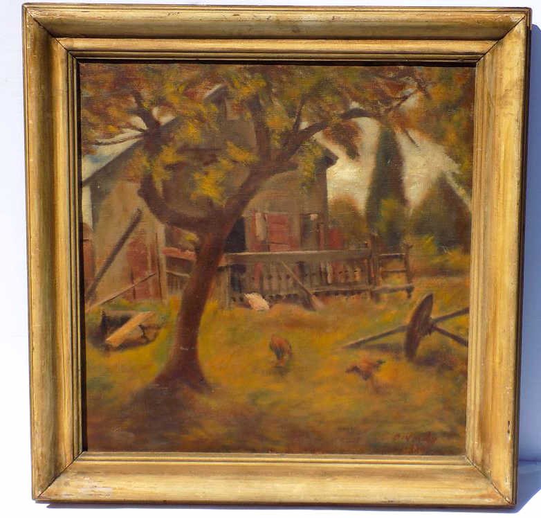CARL JACOBY - OLD BARN SOUTHHOLD PAINTING Carl Jacoby - (1 of 3)