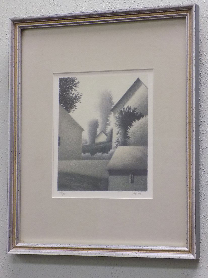 ROBERT KIPNISS - HOMES AND TREES LITHOGRAPH Robert (1 of 3)