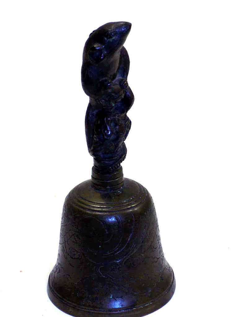 MEIJI SIGNED JAPANESE BRONZE MOUSE BELL Meiji period (1 of 5)