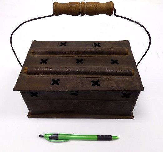 AMERICAN PRIMITIVE TIN PIERCED FOOT WARMER (1 of 3)