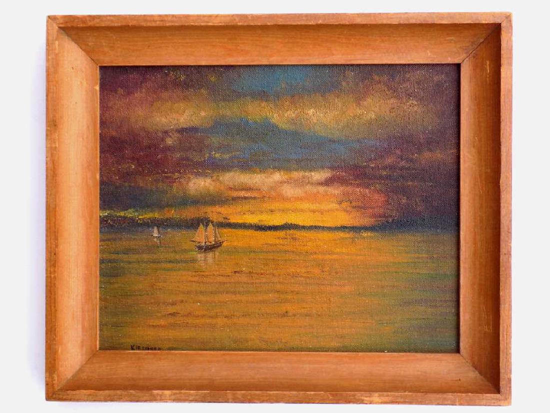 KIRSHNER - MIGHTY HUDSON RIVER PAINTING Kirshner - (1 of 3)