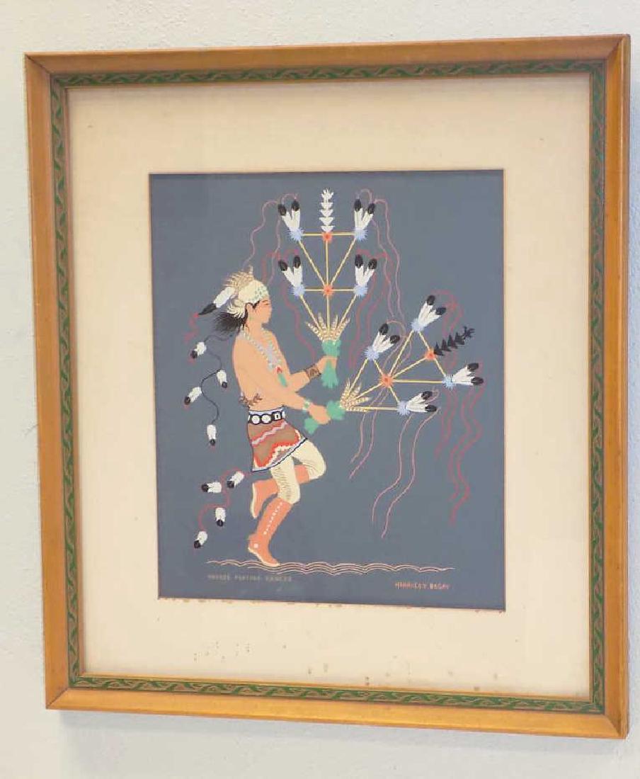 HARRISON BEGAY - NAVAJO FEATHER DANCER GOUACHE Harrison (1 of 7)