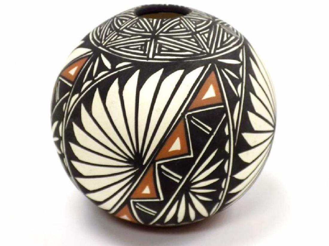 ANTONIO - ACOMA INDIAN EAGLE FEATHER POTTERY VASE D. (1 of 4)