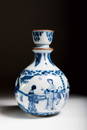 A Blue And White Pear-Shaped Vase