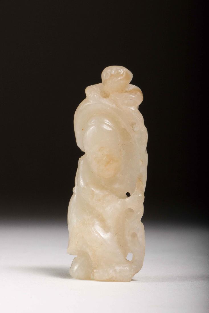 A White Jade Carved Figure (1 of 2)