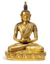 A Gilt Bronze Figure of Amitayus, Qianglong Period