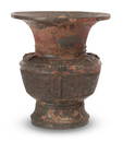 A RARE AND FINE BRONZE RITUAL WINE VESSEL, SHANG