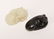 A PAIR OF BLACK AND WHITE JADE BADGER, QING DYNASTY - 2