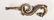 A GOLD AND SILVER INLAID BRONZE "TIGER HEAD" BELT HOOK, - 2